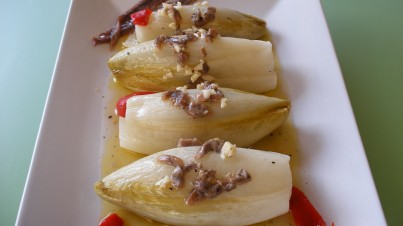 Witlof salad with anchovies