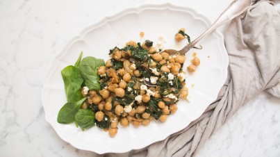 Increíble ensalada de garbanzos especiados 