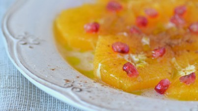 Spaanse citrussalade met granaatappel 