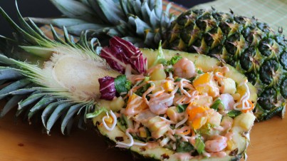 Ensalada de piña tropical