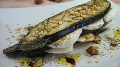 Mille-feuille d'aubergine