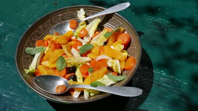 Fenyklový salát s mrkví a pomerančem