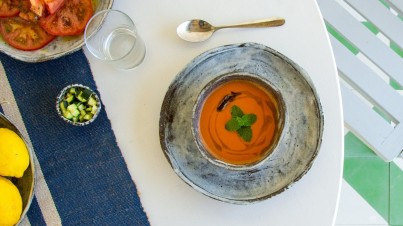 Gazpacho (kalte, spanische Gemüsesuppe)