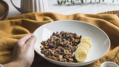 Granola de plátano