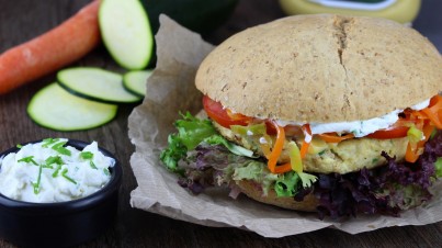 Hamburguesas vegetales con calabacín