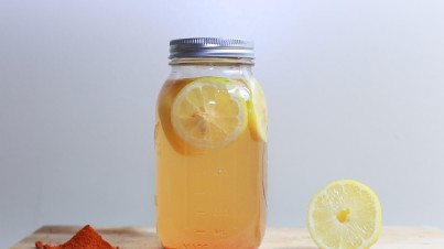 Komkommer-citroen limonade