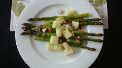 Asperges au melon canari