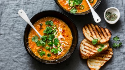 Lebanese lentil soup 