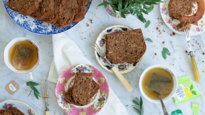 Gezonde cake met meloen en koekkruiden