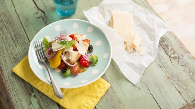 Panzanella con peperoni grigliati