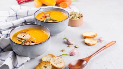 Scharfe Möhren-Ingwer-Suppe