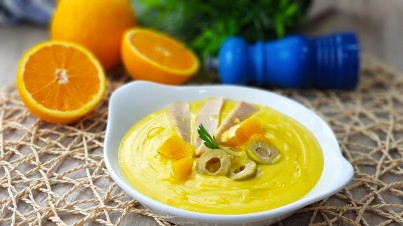 Porra de Naranja con aceitunas