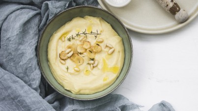 Puré de chirivía, jengibre y patata