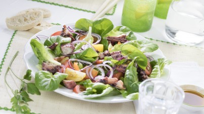 Italiaanse salade met octopus