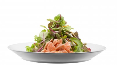 Salade de saumon confit en trois étapes