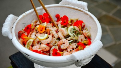 Salade chinoise aux fruits de mer