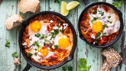 Shakshuka - Gemüsepfanne mit Eiern