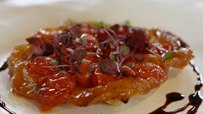 Karamellisierte Tomaten-Tarte Tatin