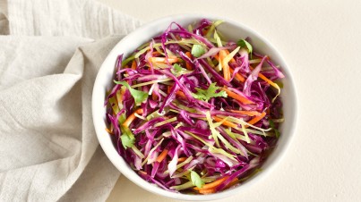 Easy three colour lunchbox salad 