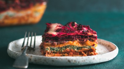 Vegetable packed rainbow lasagne