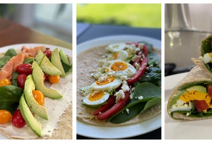 Kickstart your day with vegetable breakfast wraps