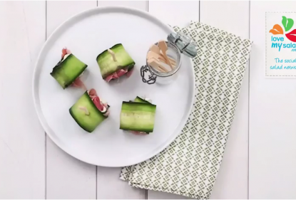 Crunchy cucumber appetizers