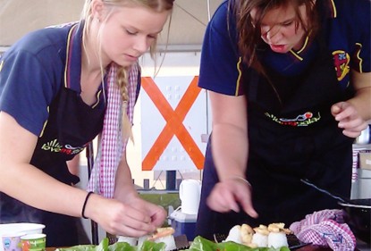Love my salad at the East Gippsland Field Days 2012