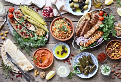 4x mezze, lekkere kleine hapjes uit het Midden-Oosten