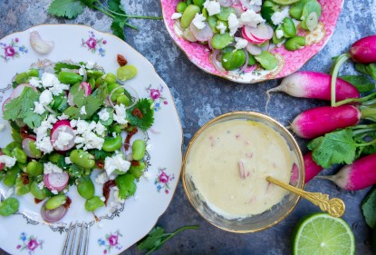 3x salade met tuinbonen