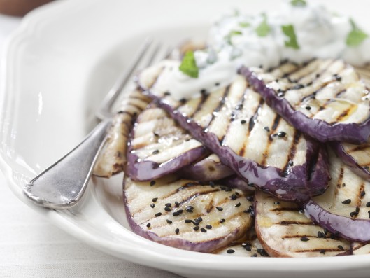 Aubergines grillen