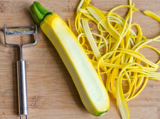 Selbstgemachte Zucchini-Spaghetti