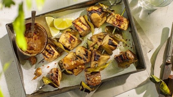 Aubergine satay Aubergine satay