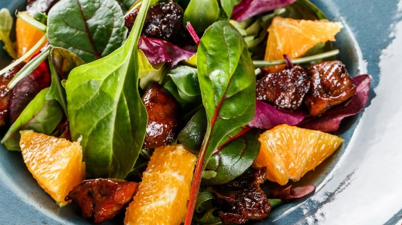 Baby spinach (Palak) salad Baby spinach (Palak) salad