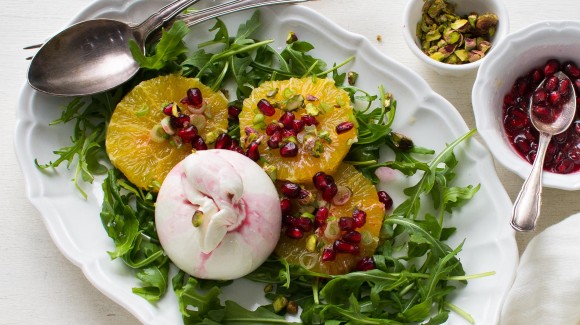 Burrata refrescante para celebrar