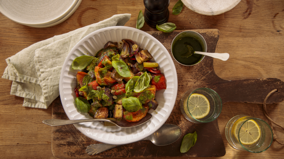 Caponata mit Basilikummarinade