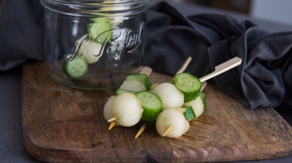 Caprichos de pepino y melón Caprichos de pepino y melón
