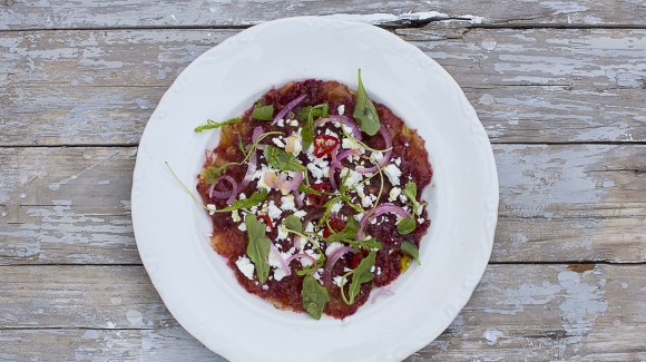 Carpaccio de higos y feta