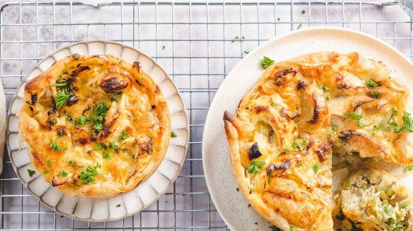 Mini-Quiche mit Hähnchen und Porree