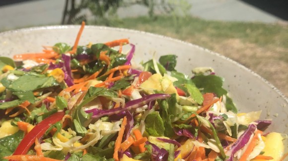 Healthy no mayo coleslaw