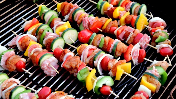 Brochettes aux légumes