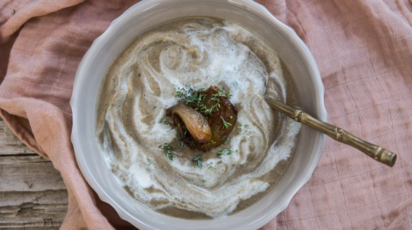 Crema de cebolla asada Crema de cebolla asada