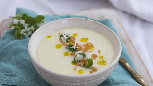 Crema fría de melón y yogur Crema fría de melón y yogur