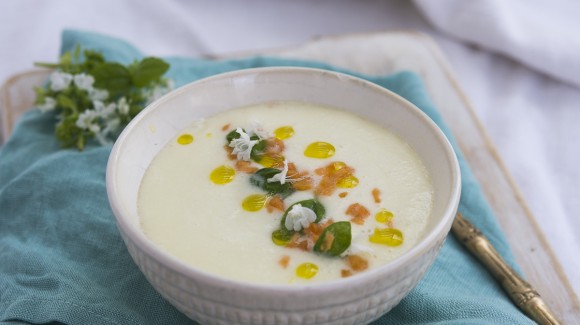 Crema fría de melón y yogur