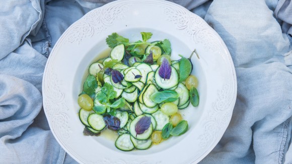 Ensalada de calabacín marinado