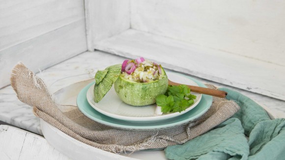 Ensalada raw de calabacín Ensalada raw de calabacín