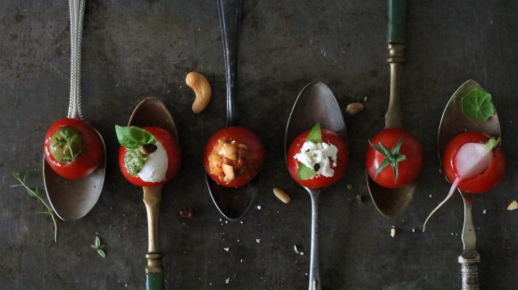 Verjaardagshapjes: 5x gevulde tomaten 