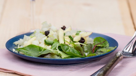 Koolrabi salade met oerbiet en appel