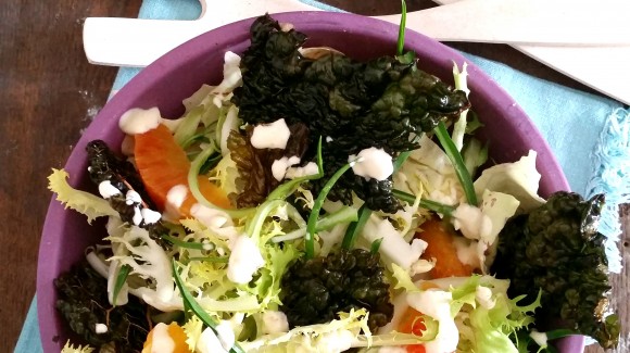 Insalata di cicorie con cavolo nero fritto Insalata di cicorie con cavolo nero fritto