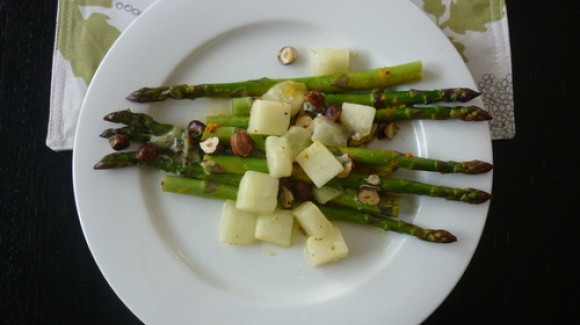 Asperges au melon canari