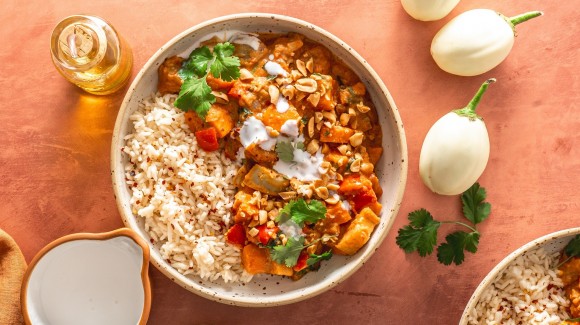 West African peanut stew (Maafe) 